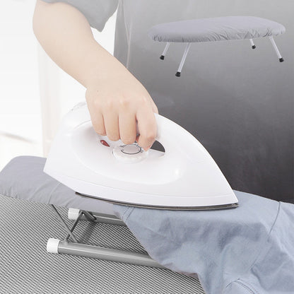 Kdkad Desktop Ironing Board, Small Folding Tabletop Iron Board with Heat-Resistant Cover, Portable for Dorm, Travel & Small Spaces, Mini Ironing Mat A