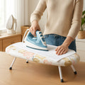 Kdkad Desktop Ironing Board, Small Folding Tabletop Iron Board with Heat-Resistant Cover, Portable for Dorm, Travel & Small Spaces, Mini Ironing Mat E