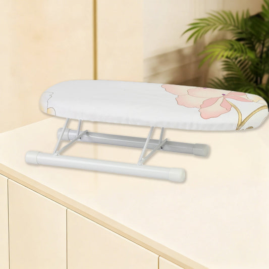 Kdkad Desktop Ironing Board, Small Folding Tabletop Iron Board with Heat-Resistant Cover, Portable for Dorm, Travel & Small Spaces, Mini Ironing Mat H