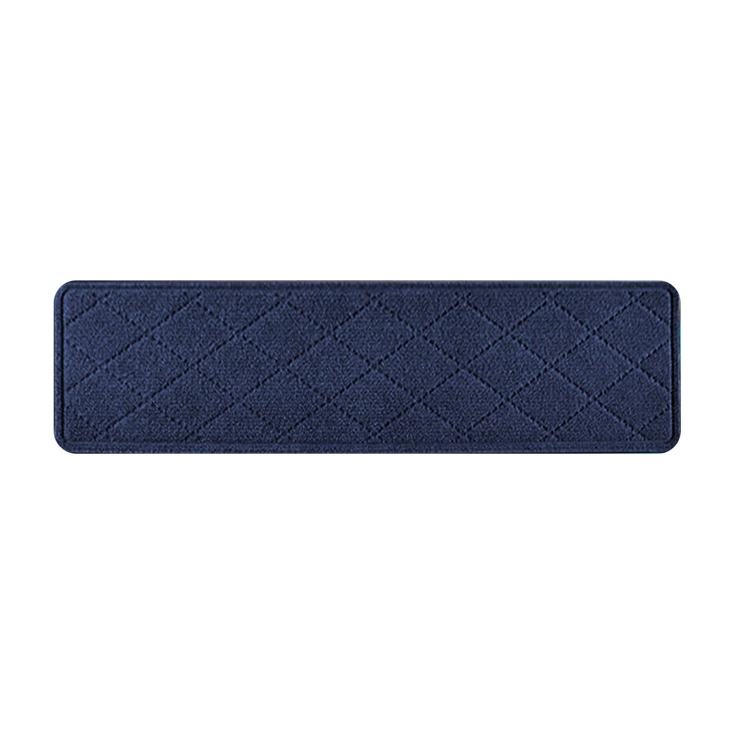 Chmadoxn 4-Piece Non-Slip Stair Treads, Self-Adhesive Striped Carpet Mats, Absorbent & Quiet Step Pads, Can Be Cut to Fit, Washable for Indoor Staircase Safety\u200b\u200b Navy