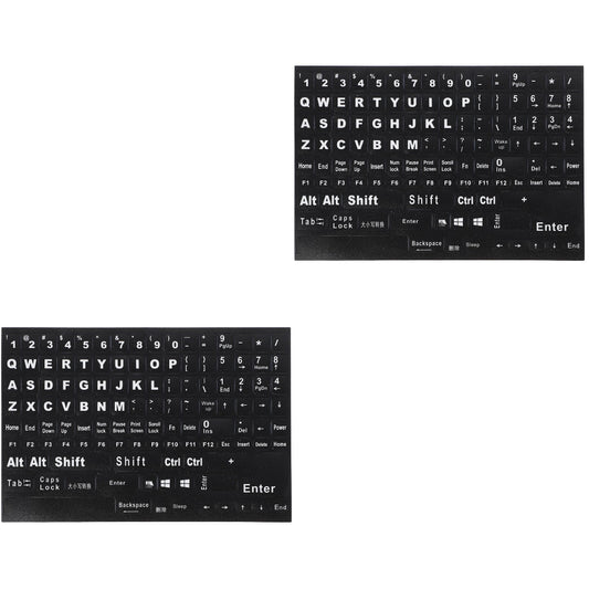 HOOWIFFY Hoowiffy Black Keyboard Stickers for Home Perfect Fit Easy Apply
