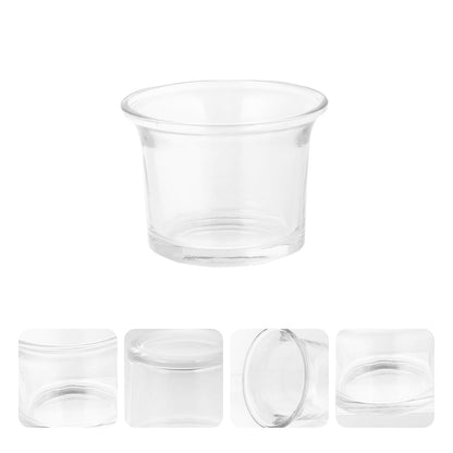 WHAMVOX Clear Glass Votive Candle Holders for Romantic Atmosphere Suitable for Home Decor Party Wedding 10 Pieces