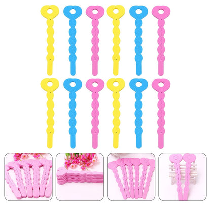 HOOWIFFY Sponge Rollers for Hair DIY Styling Wavy Hair for Women Home Use 24pcs