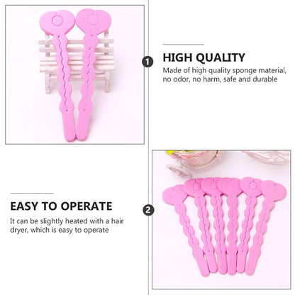 HOOWIFFY Sponge Rollers for Hair DIY Styling Wavy Hair for Women Home Use 24pcs
