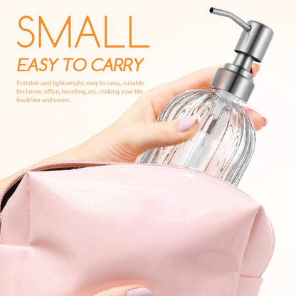 HOOWIFFY shower gel dispenser bottle Lotion Bottle Glass Reusability Household Users Home 1Pcs