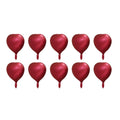 Lksixu 10pcs Heart Foil Balloons - 18inch Heart Shape Mylar Balloons For Romantic Love Valentine Is Day Wedding Birthay Party Decorations Valentines Day Decor 17.32" Silver