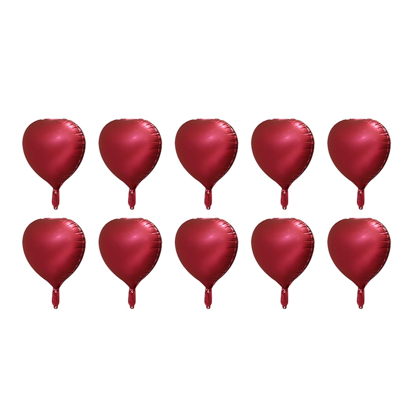 Lksixu 10pcs Heart Foil Balloons - 18inch Heart Shape Mylar Balloons For Romantic Love Valentine Is Day Wedding Birthay Party Decorations Valentines Day Decor 17.32" Silver