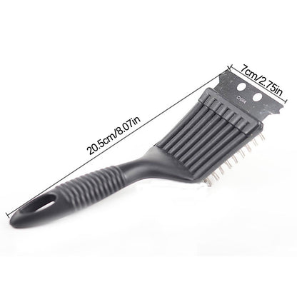 Chmadoxn Stainless Steel Grill Cleaning Brush, Wire Brush, Grill Brush Cleaner Tool with Scraper and Wire Brush for Gas, Electric, Charcoal Grill, BBQ Grill, r, Grill Grate