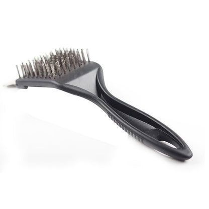 Chmadoxn Stainless Steel Grill Cleaning Brush, Wire Brush, Grill Brush Cleaner Tool with Scraper and Wire Brush for Gas, Electric, Charcoal Grill, BBQ Grill, r, Grill Grate