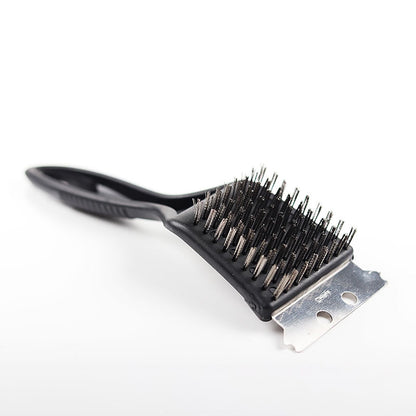 Chmadoxn Stainless Steel Grill Cleaning Brush, Wire Brush, Grill Brush Cleaner Tool with Scraper and Wire Brush for Gas, Electric, Charcoal Grill, BBQ Grill, r, Grill Grate