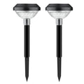 Darzheoy Solar Outdoor Lights, Solar Pathway Lights Outdoor, Solar Powered Garden Yard Lights for Walkway Sidewalk Driveway, Maintain 10 Hours of Lighting (2 Pack) 2 Pack Black