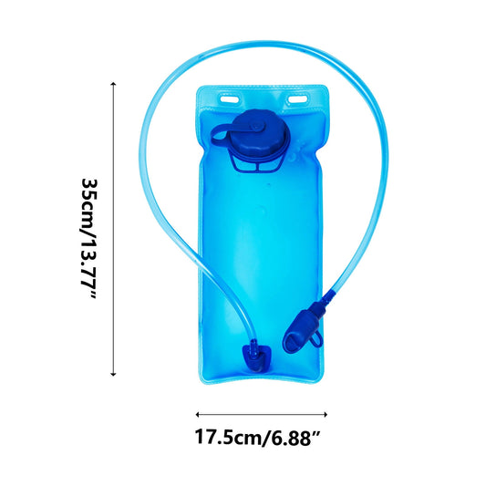 Darzheoy 2L Hydration Bladder, BPA Free Water Bladder for Hiking Backpack Leak Proof Water Storage Bag with Insulating Sleeve, Hydration Backpack for Outdoor Camping Running Cycling Blue