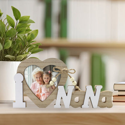 Chmadoxn Mr & Mrs Love Picture Frame for Wedding,Wooden Heart Shape Wedding Decor for Reception, Ceremony and Anniversary Party Valentine'S Day Valentines Day Gifts As Show B