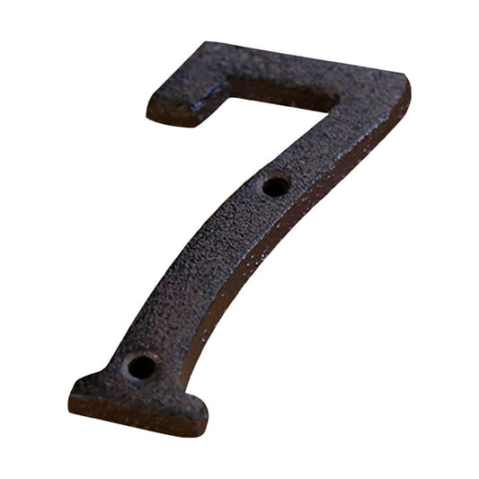Darzheoy 3 inch Iron House Number, Iron Black House Numbers for Outside, Metal Mailbox Numbers for Outside, Home Address Numbers for House, Matching Screws H