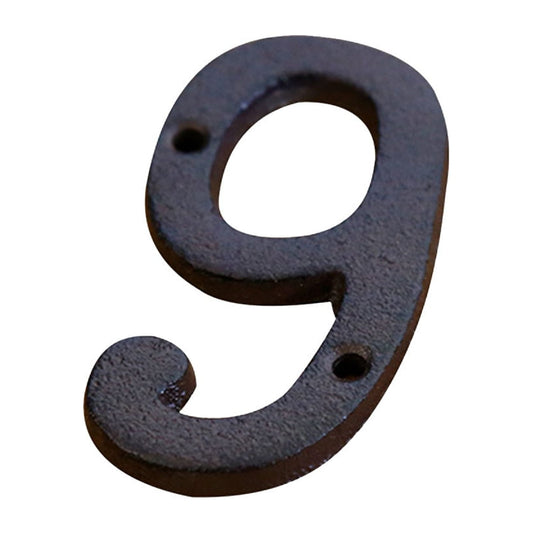 Darzheoy 3 inch Iron House Number, Iron Black House Numbers for Outside, Metal Mailbox Numbers for Outside, Home Address Numbers for House, Matching Screws J