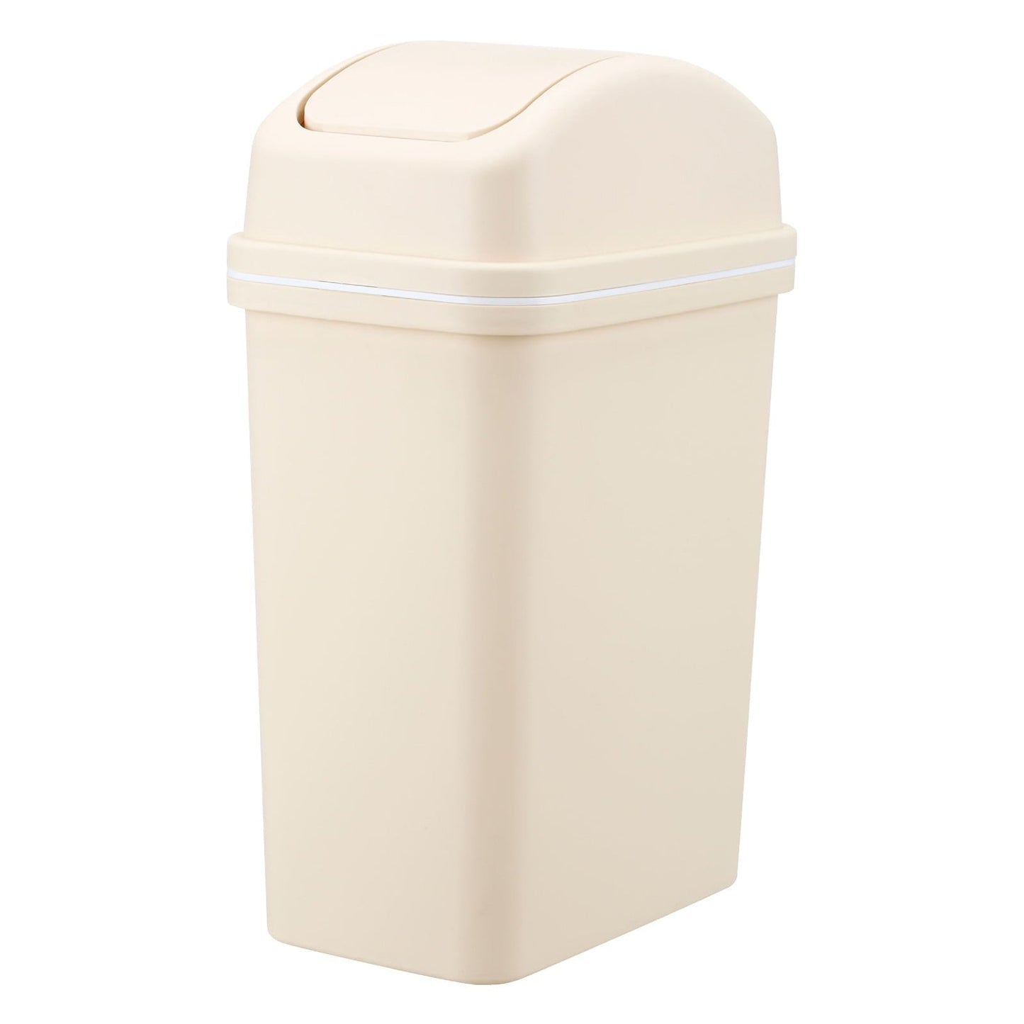 Chmadoxn Kitchen Trash Can 6 L with Lid, Plastic Tall Garbage Can Outdoor and Indoor, Large Recycle Bin and Waste Basket for Home, Office, Garage, Patio, Restaurant 6.22×9.25×12.8 in C