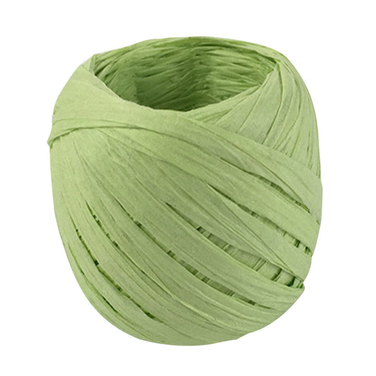 Darzheoy Raffia Ribbon, 787 inches Raffia Ribbon for Gift Wrapping, Raffia Yarn for Crocheting, Raffia Paper Ribbons for Craft, Packing Paper Twine Ribbon 1/5 Inch Width Green