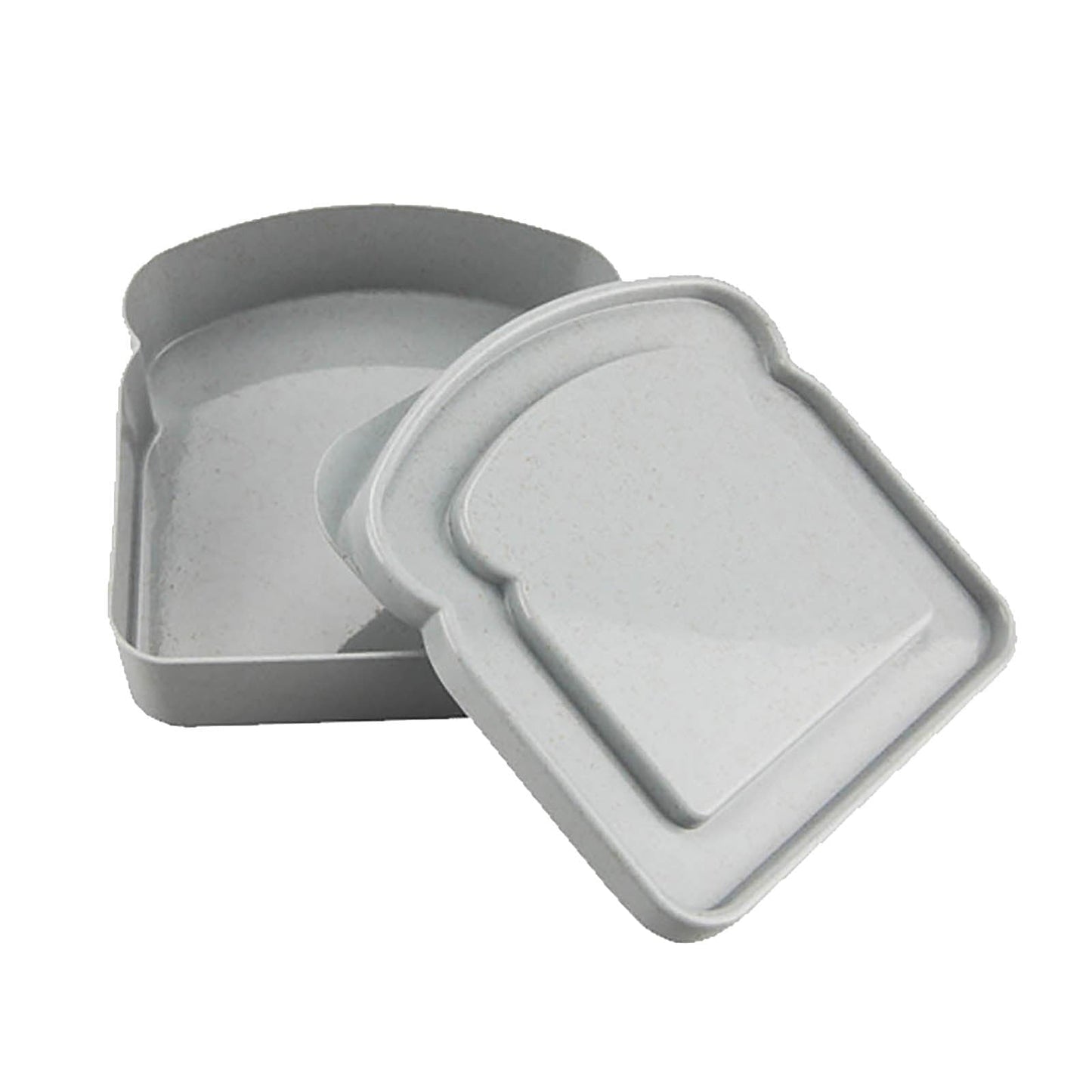 Darzheoy Sandwich Containers, Reusable Sandwich Box Container, Sandwich Holder Bread Container for Adults, BPA Free, Microwave & Dishwasher Safe, Office, Camping Gray