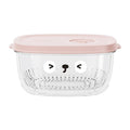 Darzheoy Fridge Berry Storage Container with Lids with Strainer, Plastic Fresh Produce Saver Keeper for Vegetable Fruit Meat Lettuce, BPA Free Kitchen Refrigerator Organization Pink