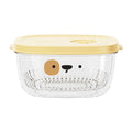 Darzheoy Fridge Berry Storage Container with Lids with Strainer, Plastic Fresh Produce Saver Keeper for Vegetable Fruit Meat Lettuce, BPA Free Kitchen Refrigerator Organization Yellow