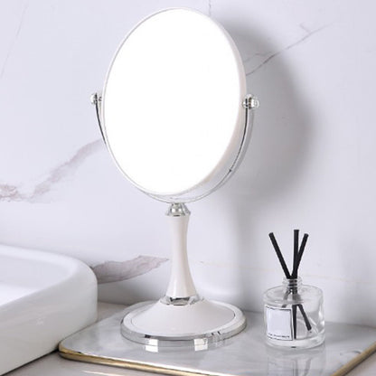 Back to School Chmadoxn Magnifying Makeup Mirror Double Sided Tabletop Mirror with 3 Magnification, Magnified Desk Mirror for Makeup, Cosmetic Vanity Mirror with Stand and 360Â° Rotation 5.5Ã11.4 in White.