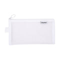 Kdkad Transparent Mesh Pencil Case, Pencil Pouch, Clear Makeup Bags, Nylon Mesh Pen Pouch with Zipper Pencil Case Stationery Storage Bag for Home Office Supplies Cosmetics Travel Accessories 8.3Ã4.7 in Black.