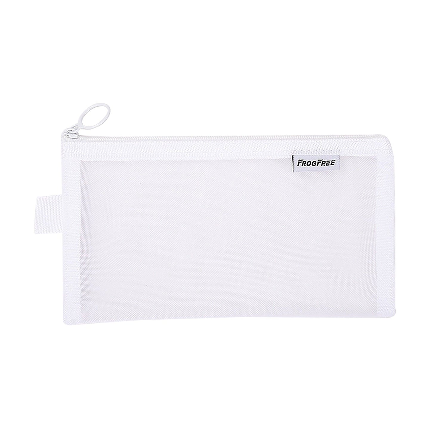 Kdkad Transparent Mesh Pencil Case, Pencil Pouch, Clear Makeup Bags, Nylon Mesh Pen Pouch with Zipper Pencil Case Stationery Storage Bag for Home Office Supplies Cosmetics Travel Accessories 8.3Ã4.7 in Black.
