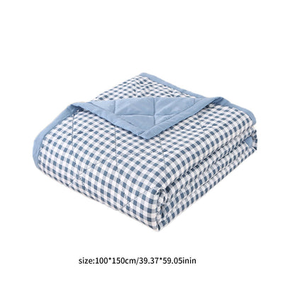 Kdkad Cooling Blankets,Cooling Throw Blanket for Hot Sleepers, Cooling Blankets Absorbs Body Heat to Keep Cool on Warm Night, Ultra-Cool Lightweight Blanket 78.7×59 in Light blue