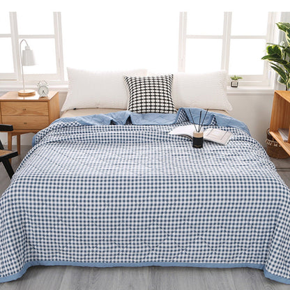 Kdkad Cooling Blankets,Cooling Throw Blanket for Hot Sleepers, Cooling Blankets Absorbs Body Heat to Keep Cool on Warm Night, Ultra-Cool Lightweight Blanket 78.7×59 in Light blue