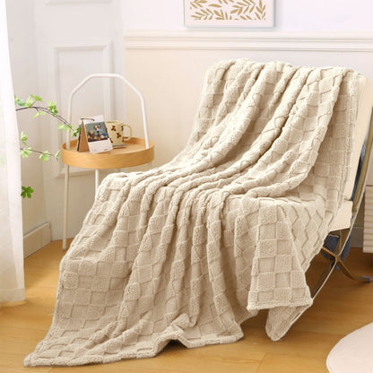 Kdkad Super Soft Throw Blanket, Cooling Blankets, Cotton Bed Blanket, Cotton Thermal Throw Blanket, Lightweight Throw Breathable Premium Soft Comfortable Machine Washable Blanket for All Season 39.3×59 in Gray