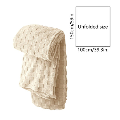 Kdkad Super Soft Throw Blanket, Cooling Blankets, Cotton Bed Blanket, Cotton Thermal Throw Blanket, Lightweight Throw Breathable Premium Soft Comfortable Machine Washable Blanket for All Season 39.3×59 in White