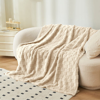 Kdkad Super Soft Throw Blanket, Cooling Blankets, Cotton Bed Blanket, Cotton Thermal Throw Blanket, Lightweight Throw Breathable Premium Soft Comfortable Machine Washable Blanket for All Season 39.3×59 in White