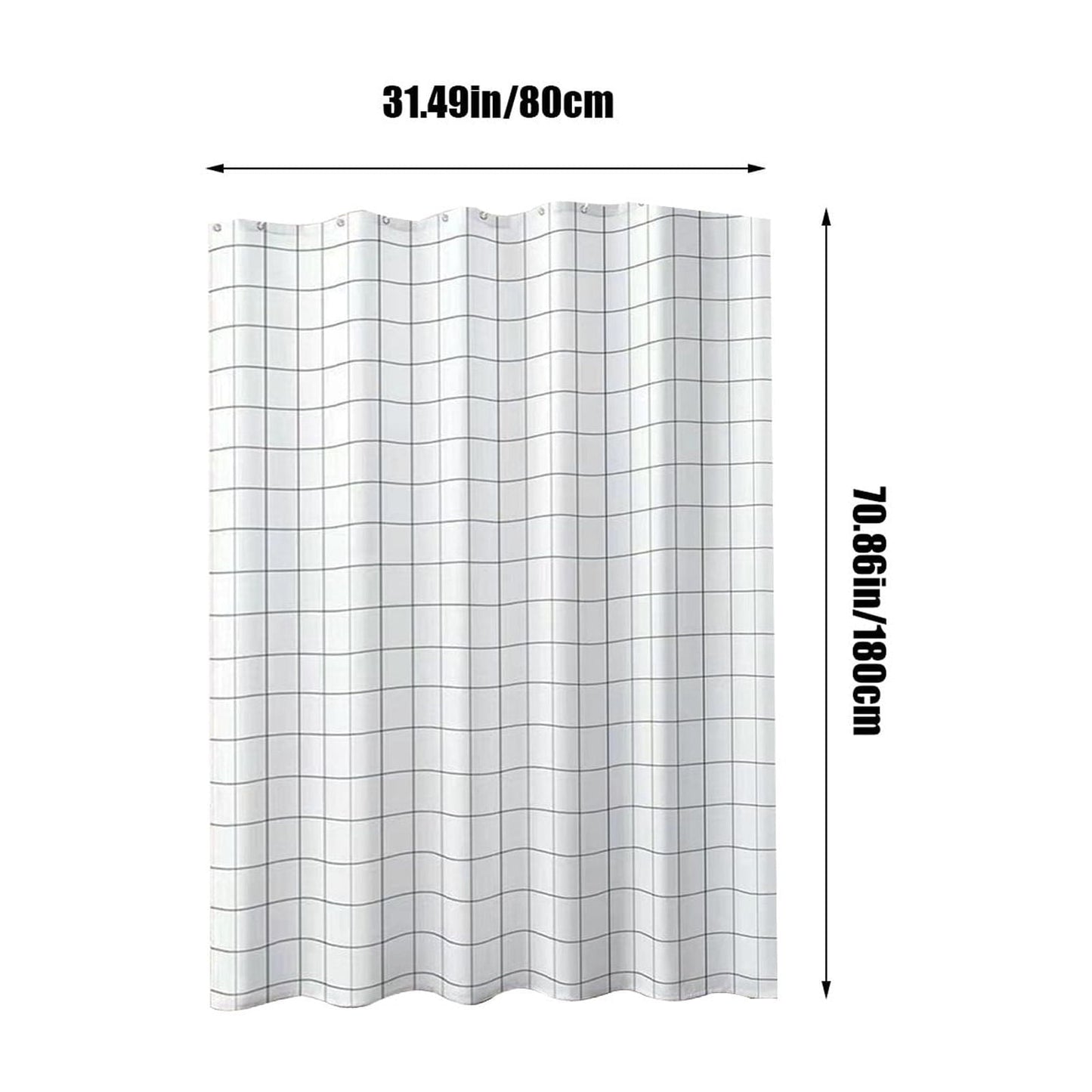 Kdkad Shower Curtain, 31.5×71 Inch Shower Curtain Liner, Waterproof Plastic Shower Liner, Cute Lightweight Shower Curtain for Bathroom 31.5×71 in F