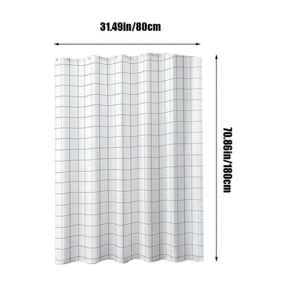 Kdkad Shower Curtain, 31.5×71 Inch Shower Curtain Liner, Waterproof Plastic Shower Liner, Cute Lightweight Shower Curtain for Bathroom 31.5×71 in F