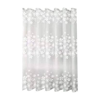 Kdkad Shower Curtain, 31.5×71 Inch Shower Curtain Liner, Waterproof Plastic Shower Liner, Cute Lightweight Shower Curtain for Bathroom 47.2×71 in White