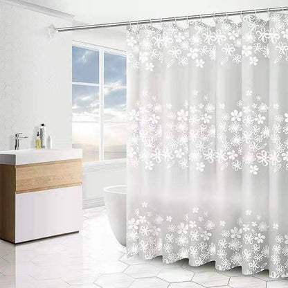 Kdkad Shower Curtain, 31.5×71 Inch Shower Curtain Liner, Waterproof Plastic Shower Liner, Cute Lightweight Shower Curtain for Bathroom 47.2×71 in White