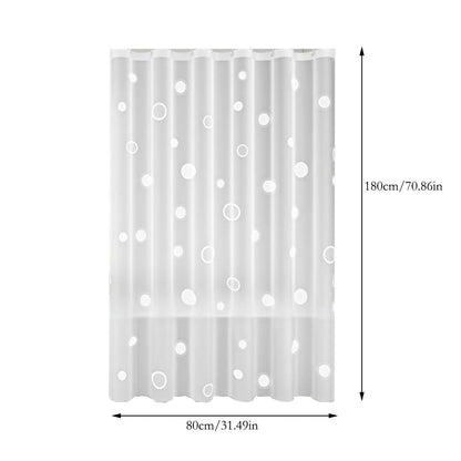 AYktou EVA Bathroom Shower Curtain Frosted Floral Waterproof Shower Curtain Line Lightweight Plastic Bathroom Shower Curtain with Weighted Magnets for Shower Stall Bathtubs 12 Hooks S D
