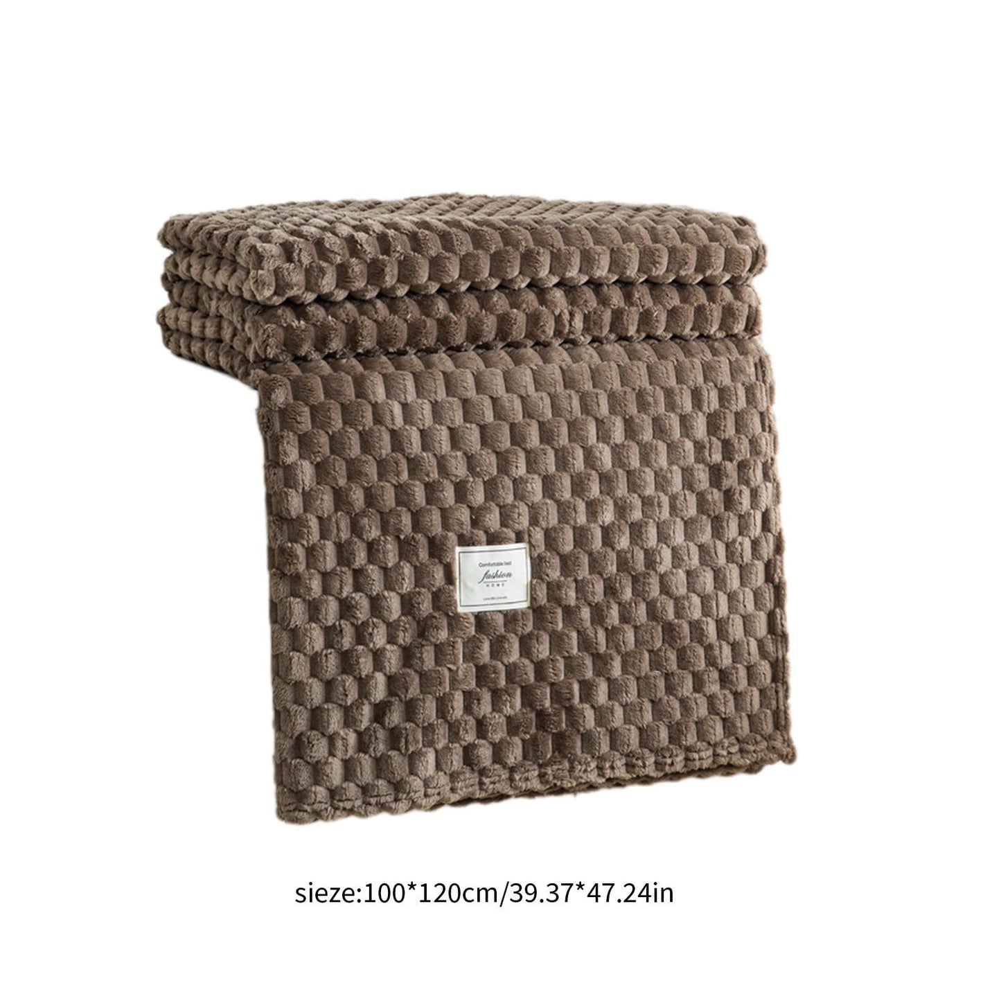 Kdkad Cooling Blanket, Summer Ice Soft Double Sensation Ice Cool Summer Cool Blanket, Cooling Blankets Absorbs Body Heat to Keep Cool on Warm Night, Ultra-Cool Lightweight Blanket 39.4×47.2 in Coffee