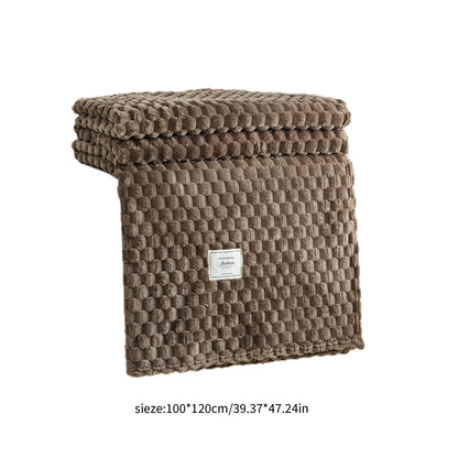 Kdkad Cooling Blanket, Summer Ice Soft Double Sensation Ice Cool Summer Cool Blanket, Cooling Blankets Absorbs Body Heat to Keep Cool on Warm Night, Ultra-Cool Lightweight Blanket 39.4×47.2 in Coffee