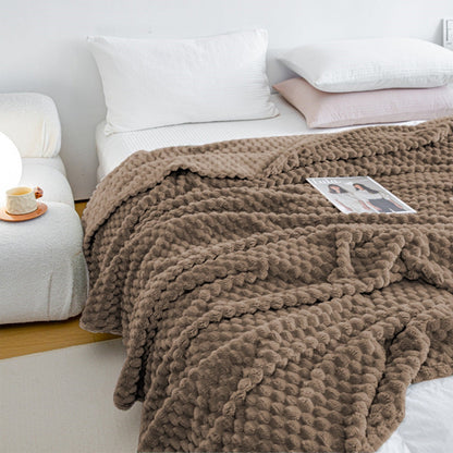 Kdkad Cooling Blanket, Summer Ice Soft Double Sensation Ice Cool Summer Cool Blanket, Cooling Blankets Absorbs Body Heat to Keep Cool on Warm Night, Ultra-Cool Lightweight Blanket 39.4×47.2 in Coffee