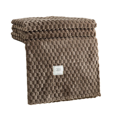 Kdkad Cooling Blanket, Summer Ice Soft Double Sensation Ice Cool Summer Cool Blanket, Cooling Blankets Absorbs Body Heat to Keep Cool on Warm Night, Ultra-Cool Lightweight Blanket 39.4×47.2 in Khaki