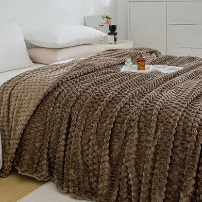 Kdkad Cooling Blanket, Summer Ice Soft Double Sensation Ice Cool Summer Cool Blanket, Cooling Blankets Absorbs Body Heat to Keep Cool on Warm Night, Ultra-Cool Lightweight Blanket 39.4×47.2 in Khaki