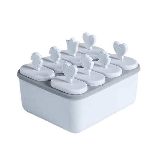 Darzheoy Popsicles Molds, 8 Piece Ice Mold, Reusable Easy Release Ice Cream Mold for kids, Homemade Popsicle Molds, DIY Popsicle Maker, BPA Free Gray