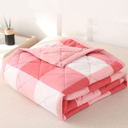 AYktou Reversible Patchwork Quilts Queen Size, 78.74x59.05in Lightweight Plaid Bedspreads Coverlets Quilt Bedding Blanket for All Seasons Red