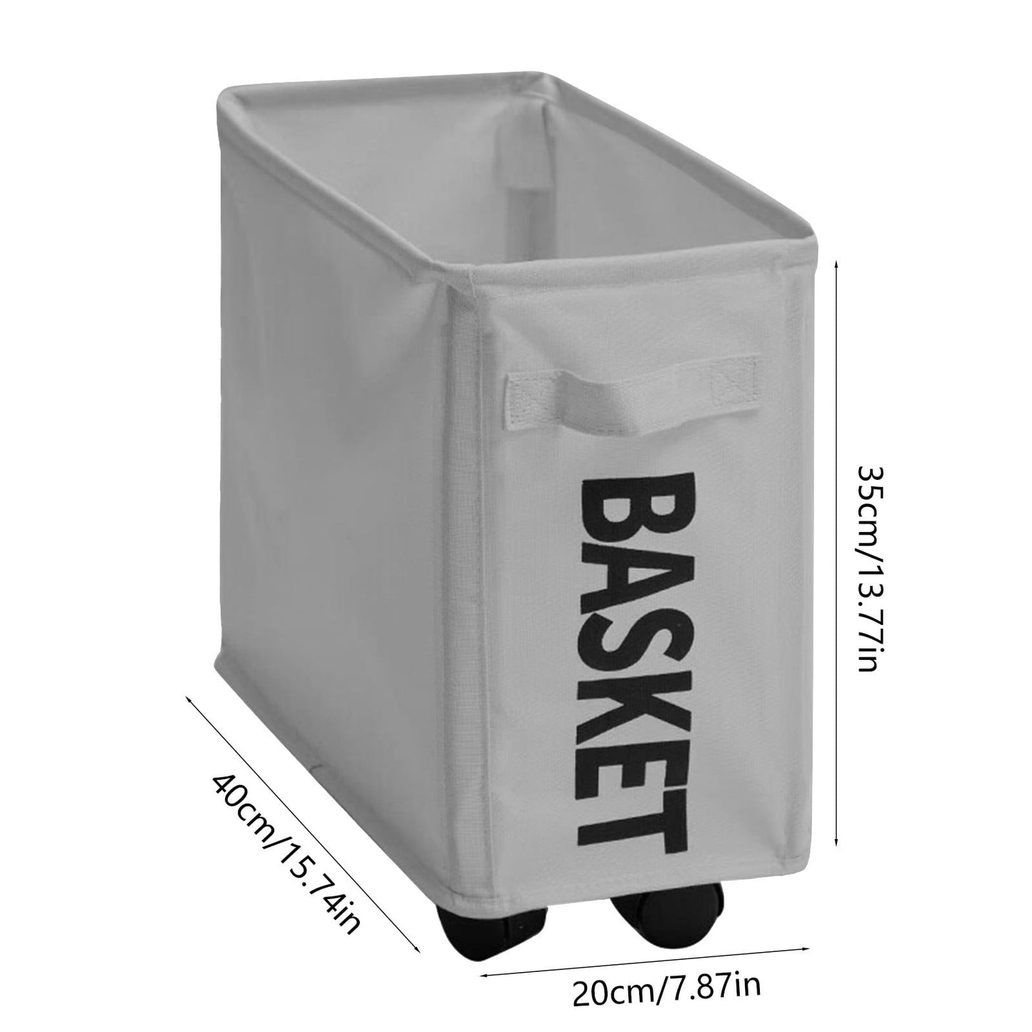 Darzheoy Laundry Baskets with Wheels and Handle, Collapsible Laundry Baskets, Clothes Laundry Basket with Removable Wash Bags for College Dorm, Rolling Laundry Hamper Gray