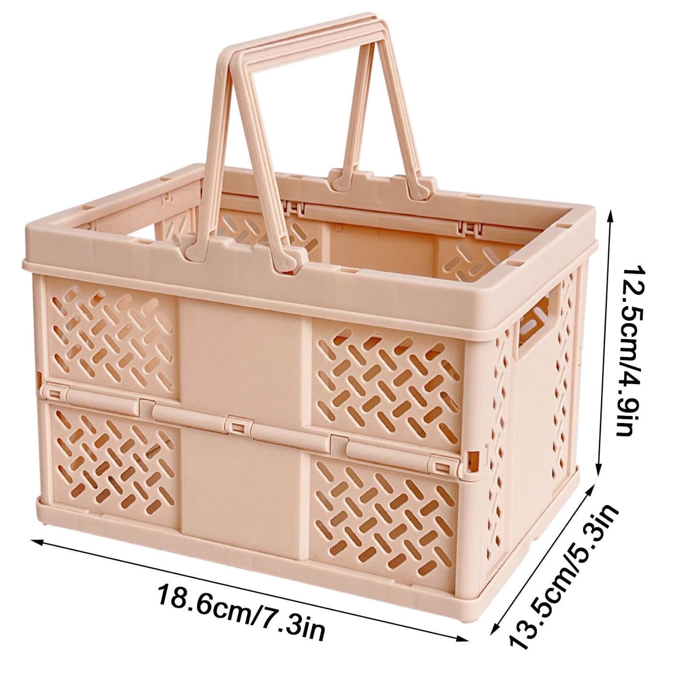 Darzheoy Large Picnic Basket, Collapsible Picnic Basket, Basket With Handle, Beach Picnic Basket, For Home, Kitchen, Camping, Picnic, Beach, Shopping Coffee