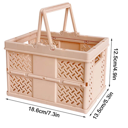 Darzheoy Large Picnic Basket, Collapsible Picnic Basket, Basket With Handle, Beach Picnic Basket, For Home, Kitchen, Camping, Picnic, Beach, Shopping Coffee