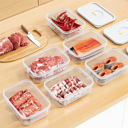 Kdkad Meat Container for Fridge, Lunch Meat Container for Refrigerator Organizers and Storage - Stackable Food Storage Boxes with Lids Cheese Keep Box for Fridge Airtight Organizer