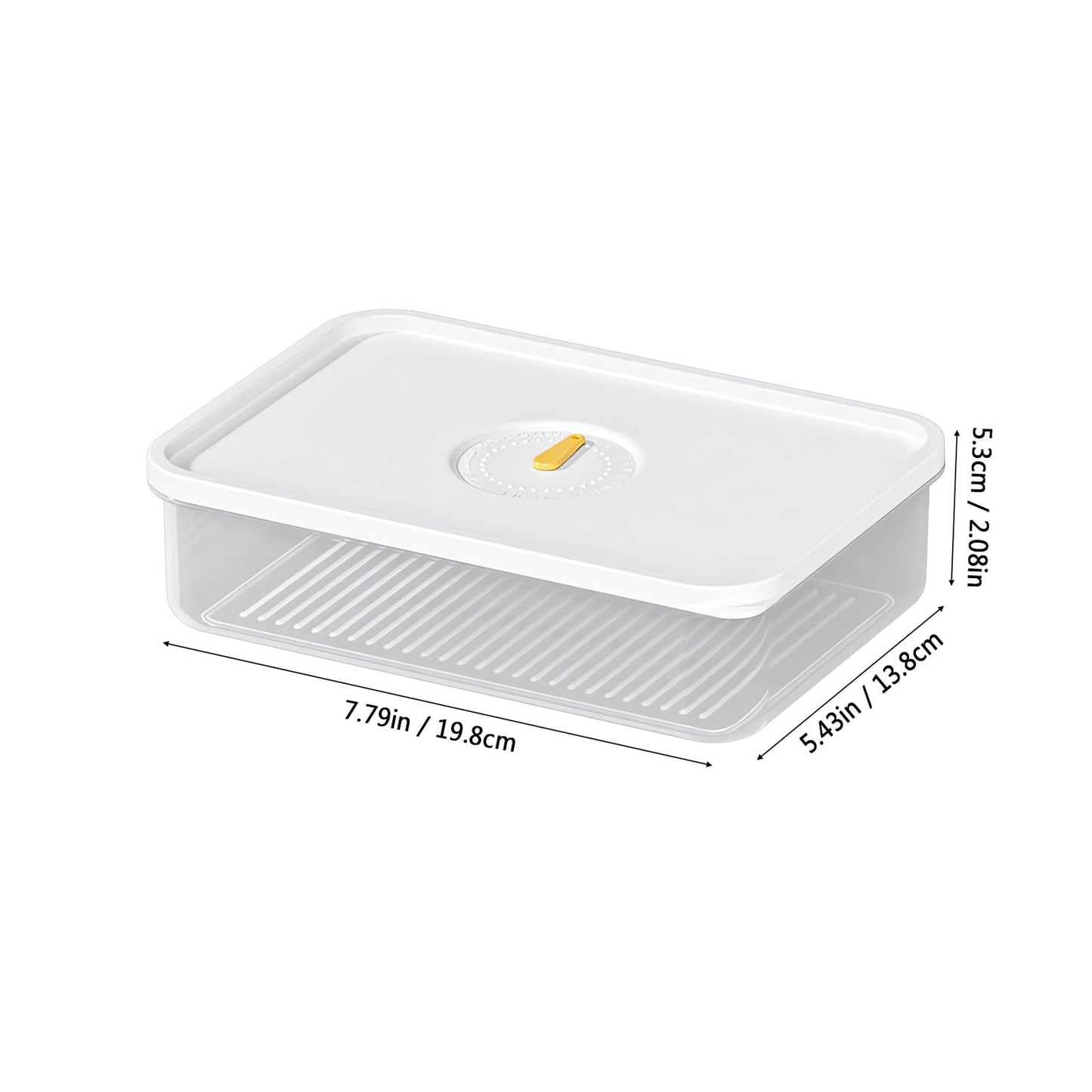 Kdkad Meat Container for Fridge, Lunch Meat Container for Refrigerator Organizers and Storage - Stackable Food Storage Boxes with Lids Cheese Keep Box for Fridge Airtight Organizer