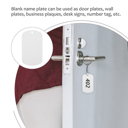 HOOWIFFY Yarnow Stainless Steel Multi-Function Blank Metal Sign for Office and Home Decor, Crafting Supplies